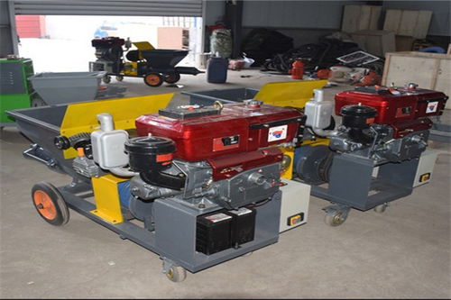 廣興鎮(zhèn)德式內(nèi)外墻面砂漿石膏噴涂機(jī)制造廠車間